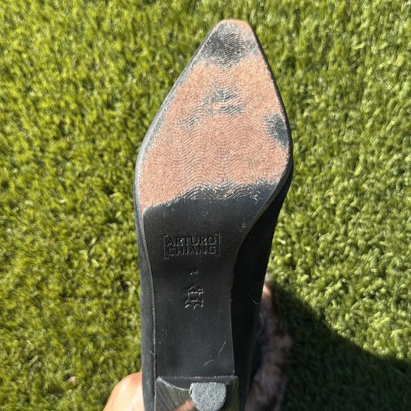 Arturo Chiang Stiletto Fur Boot Size 8 - Picture 10 of 12